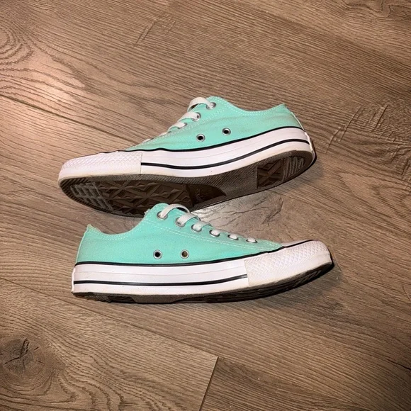 Converse All Star Turquoise Low Top Sneakers - Picture 4 of 6